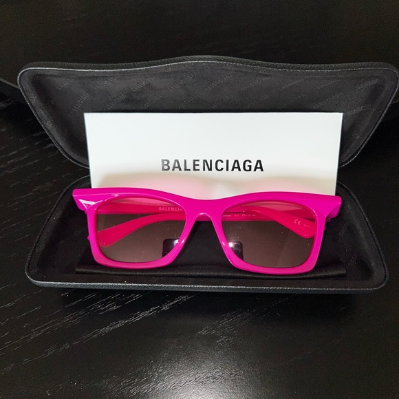 Balenciaga Vibrant Pink Women's Glasses - Picture 1 of 6